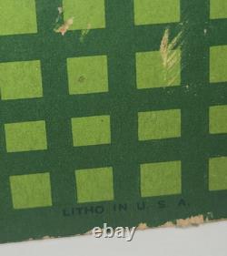 Vintage 1948 Orange Crush Cardboard Advertising Sign Crushy Store Display RARE