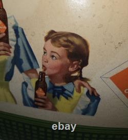 Vintage 1948 Orange Crush Cardboard Advertising Sign Crushy Store Display RARE