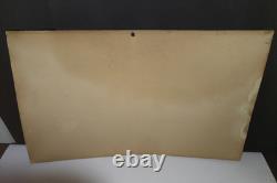 Vintage 1948 Orange Crush Cardboard Advertising Sign Crushy Store Display RARE