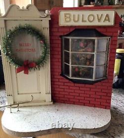 Vintage 1950's Bulova Watches Store Display Christmas Advertising Electric