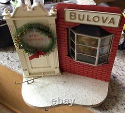 Vintage 1950's Bulova Watches Store Display Christmas Advertising Electric