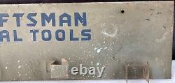 Vintage 1950's CRAFTSMAN FLORAL TOOLS Metal Rack Sign Store Display