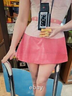 Vintage 1950's KODAK Life Size WOMAN STORE DISPLAY Duaflex Camera & FILM SIGN