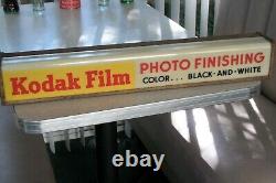 Vintage 1950's Kodak Film Sign/ Lighted Box Sign/ Works & Looks Great! 26 Wide