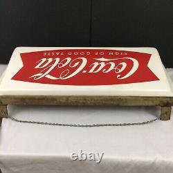 Vintage 1950s Coca Cola Fishtail Store Display Light Sign Of Good Taste Soda Pop