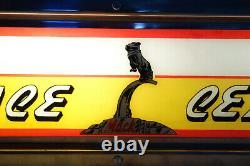 Vintage 1950s Mack Truck Bulldog Service Dealer Lighted Sign Gas Oil Advertising