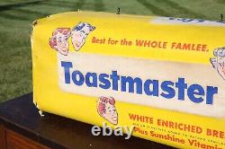 Vintage 1950s Nickles Toastmaster Bread Sign Store Display Bakery Lima Ohio RARE