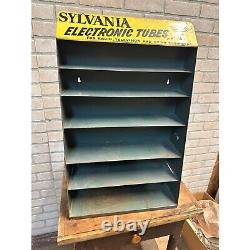 Vintage 1950s Sylvania Electronic Tubes Radio TV Advertising Store Display Sign