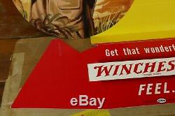 Vintage 1953 Winchester Rifle Die Cut Store Counter Pop Out Display NOS with Box