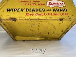 Vintage 1958 ANCO Windshield Wiper Display Service Parts Metal Cabinet Box Sign