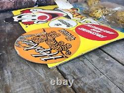 Vintage 1960's HepKat Tiger Air Freshener Cardboard Store Display Clown