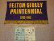 Vintage 1963 Felton-Sibley Paint Canvas Cloth Banner Sign, Regent Paints, Alsamite