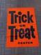 Vintage 1968 HALLOWEEN Trick Or TREAT retail store display sign HUGE paper 40x54
