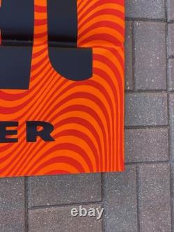 Vintage 1968 HALLOWEEN Trick Or TREAT retail store display sign HUGE paper 40x54