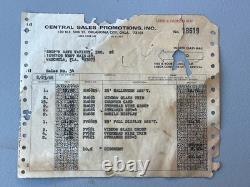 Vintage 1968 HALLOWEEN Trick Or TREAT retail store display sign HUGE paper 40x54