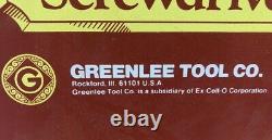 Vintage 1970's Greenlee Tool Cabinetmaker Screwdriver Store Display