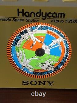 Vintage 1980's Sony Sports Handycam Variable Speed Shutter Dealer Store Display