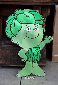 Vintage 1985 Jolly Green Giant Advertising Store Display Sign Cardboard Icon