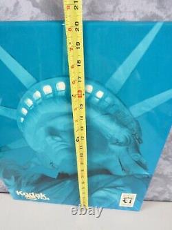 Vintage 1986 Metal Advertising Sign KODAK Store Display Statue LIBERTY Standee