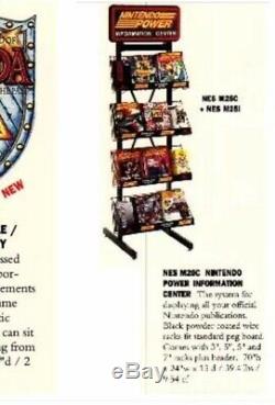 Vintage 1989 M25C M25G Metal Nintendo Power Magazine Store Display Racks Sign