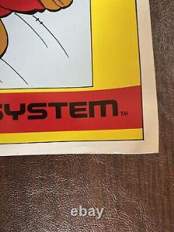 Vintage 1990 Nintendo Comic System Mario Special Ed Store Display Sign Poster