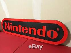 Vintage 1990's Nintendo Store Display Sign Authentic! Amazing Condition