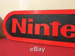 Vintage 1990's Nintendo Store Display Sign Authentic! Amazing Condition