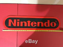 Vintage 1990's Nintendo Store Display Sign Authentic! Amazing Condition