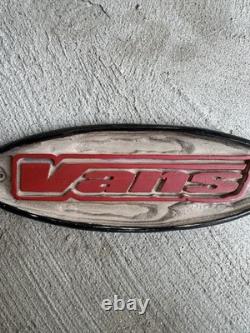 Vintage 1990s Vans Off The Wall Skate Shoe Adverting Display Sign 11x 3.5