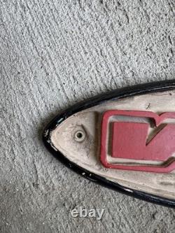 Vintage 1990s Vans Off The Wall Skate Shoe Adverting Display Sign 11x 3.5