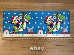 Vintage 1991 SNES Super Nintendo Mario Store Display Sign Pepsi Promo Christmas