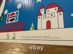 Vintage 1991 SNES Super Nintendo Mario Store Display Sign Pepsi Promo Christmas