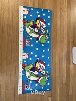 Vintage 1991 SNES Super Nintendo Mario Store Display Sign Pepsi Promo Christmas