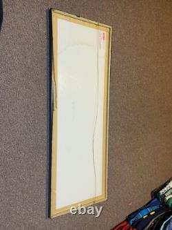 Vintage 1995 Nike Just Do It Framed Rectangular 37x13 Store Display Promo Sign
