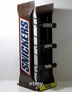 Vintage 1997 Snickers Advertising Counter Top Display Rack Milky Way Mars M&Ms