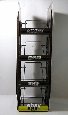 Vintage 1997 Snickers Advertising Counter Top Display Rack Milky Way Mars M&Ms