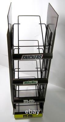 Vintage 1997 Snickers Advertising Counter Top Display Rack Milky Way Mars M&Ms