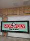 Vintage 1999 Mcdonald's Monopoly Game Banner Sign Display Store Advertising