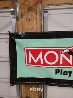 Vintage 1999 Mcdonald's Monopoly Game Banner Sign Display Store Advertising