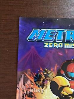 Vintage 2004 Nintendo GameBoy Metroid Zero Mission store Display Sign Poster GBA