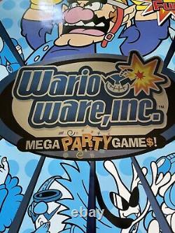 Vintage 2004 Nintendo GameCube Wario Ware Inc ToysRus Store Display Sign Poster