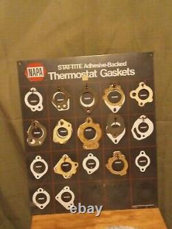 Vintage 24 Tall Napa Thermostat Gasket Pegboard Advertising Display With Pegs