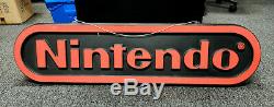 Vintage 4-foot Nintendo Double-Sided Hanging Store Promotional Display Sign NES