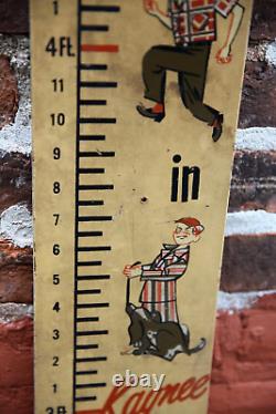 Vintage 50s Kaynee Boys Wear Workwear Clothing Store Display Sign Height Chart