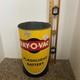 Vintage 60s Ray-O-Vac battery 2 sided advertising store display trash can 14.5