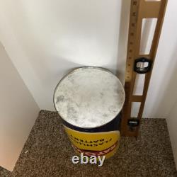 Vintage 60s Ray-O-Vac battery 2 sided advertising store display trash can 14.5