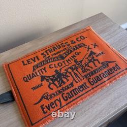 Vintage 70s Levis Levi Strauss Big E Jeans 501 XX Jumbo Patch Countertop Display