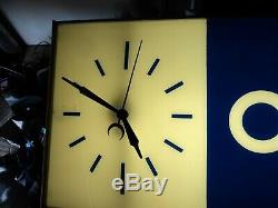 Vintage 80's Adidas Large Light Sign with Clock Store Display Advertising