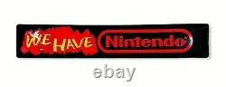Vintage 80s-90s WE HAVE NINTENDO Double Sided Store Display Sign NES 3 FT 6.5