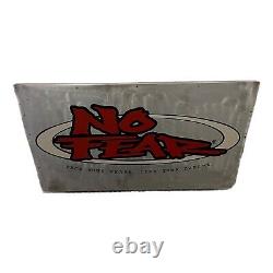 Vintage 90s No Fear Clothing Store Display Sign Metal 33.4 X 16